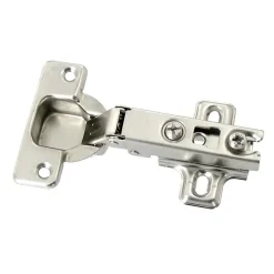 Charnière invisible slide-on acier nickelé pour porte à recouvrement Ø35 mm 110°, lot de 2-Diall Online