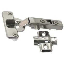 Charnière invisible tourillon acier nickelé pour porte Ø35 mm 110°, lot de 2^Diall Hot