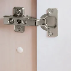 Charnière invisible tourillon acier nickelé pour porte Ø35 mm 110°, lot de 2^Diall Hot