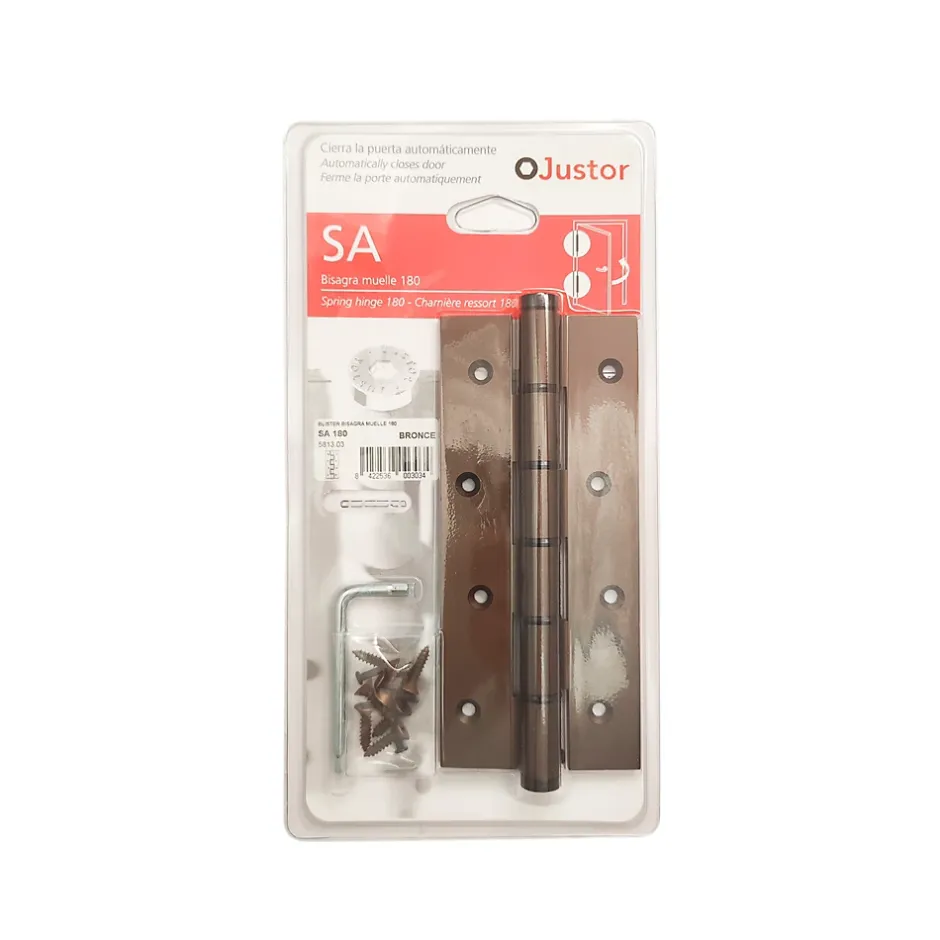 Charnière simple action à ressort, 180X40 mm, en aluminium anodisée bronze, pour porte de 40 mm^Hardwarexchange