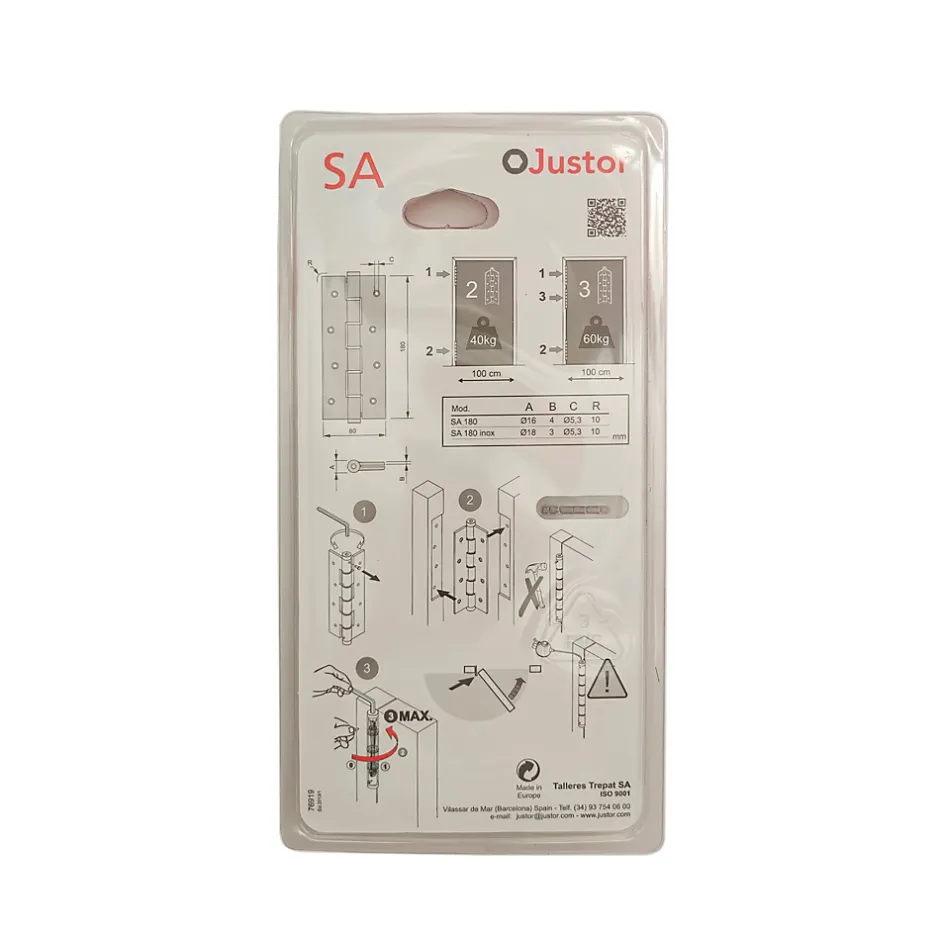 Charnière simple action à ressort, 180X40 mm, en aluminium anodisée bronze, pour porte de 40 mm^Hardwarexchange