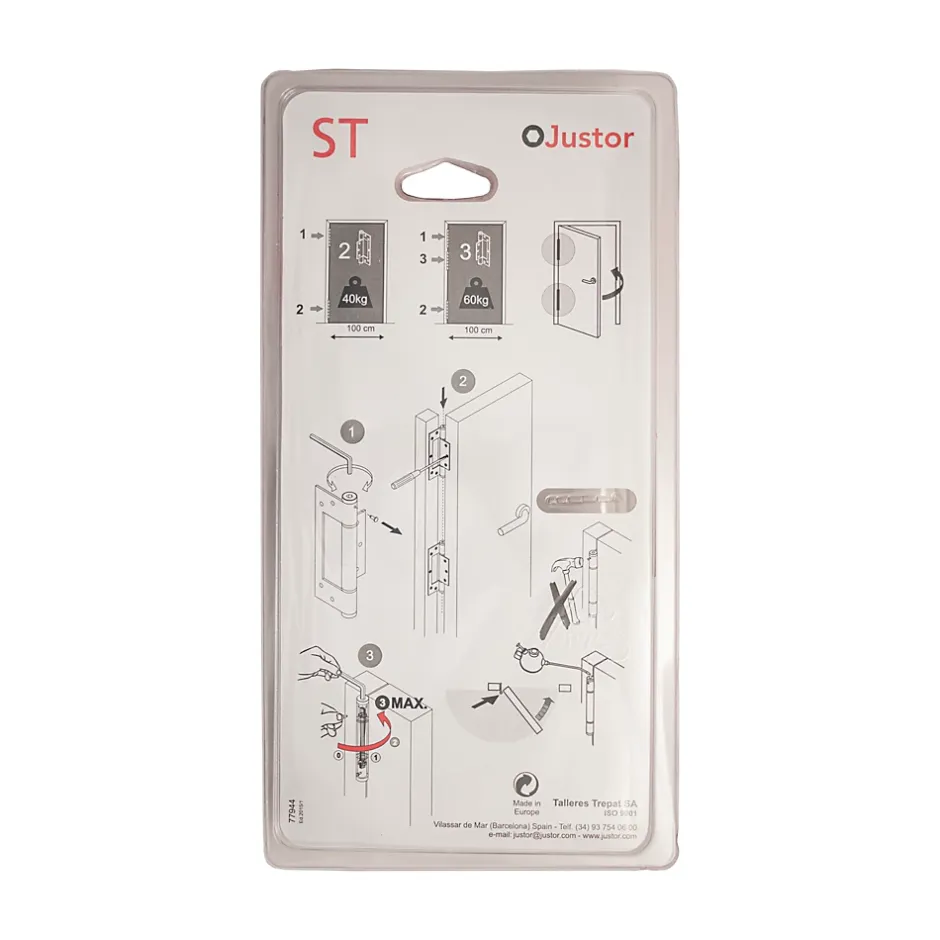 Charnière simple action à ressort, 150X30 mm, aluminium anodisée bronze posée totalement en applique, a lame centrée.-Hardwarexchange New