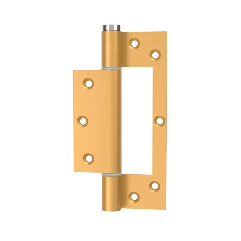 Charnière simple action à ressort, 150X40 mm, en aluminium anodisée or posée totalement en applique^Hardwarexchange Clearance