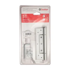 Charnière simple action à ressort, 150X30 mm, aluminium anodisée argent posée totalement en applique, a lame centrée.^Hardwarexchange Online