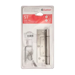 Charnière simple action à ressort, 150X40 mm, en acier inox 304 satinée posée totalement en applique-Hardwarexchange Online