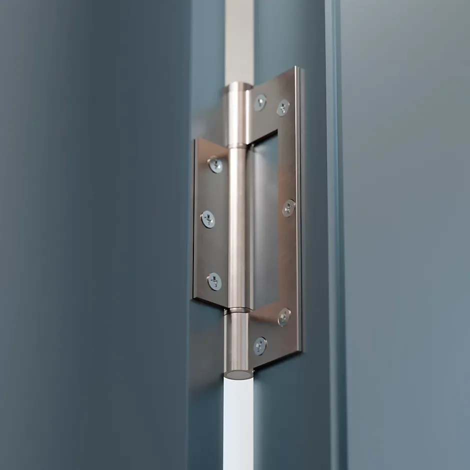 Charnière simple action à ressort, 150X40 mm, en acier inox 304 satinée posée totalement en applique-Hardwarexchange Online