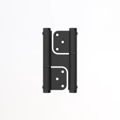 Charnière va et vient à ressort, 120X35 mm, mouvement 180 degrés, en aluminum Noir, posée totalement en applique,-Hardwarexchange Sale