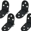 Charnières de porte plates, charnières de porte pliantes, charnières de porte pliantes en alliage pour machine à coudre, 4 pièces-Deko Clearance