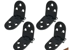 Charnières de porte plates, charnières de porte pliantes, charnières de porte pliantes en alliage pour machine à coudre, 4 pièces-Deko Clearance