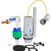 Chasse d'eau + robinet flotteur SE 3/8 - 2", Bouton poussoir + câble + remplissage différé^Flomasta New
