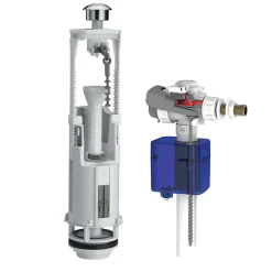 Chasse d'eau + robinet flotteur Aquastop optima + étrier-Siamp Best