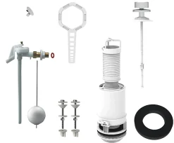 Chasse d'eau à tirette + robinet flotteur-Flomasta Best