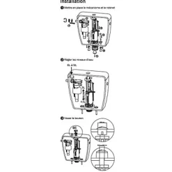 Chasse d'eau et robinet flotteur latéral^Diall New
