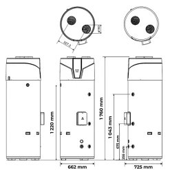 Chauffe Eau Thermodynamique Monobloc Sol Stelios 250 L Air Ambiant / Air Extérieur^Sannover New