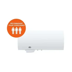 Chauffe-eau électrique blindé 150l horizontal raccordement dessous 253021^Thermor