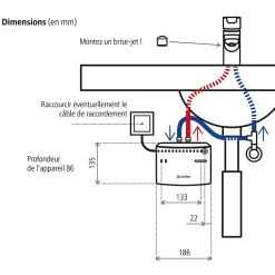 Chauffe-eau électrique instantané Saniself sous évier 4.4 kW- New