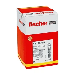 Cheville À Frapper N-f Avec Collerette Épaisse Et Clou Tête Fraisée-Fischer Outlet