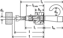 Cheville autoforeuse pour plaque de plâtre DuoBlade rond-Fischer New