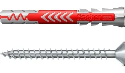 Cheville bi-matière avec vis DuoPower pour matériaux de construction 6x50 mm, 4 pièces-Fischer Clearance