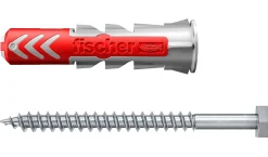 Cheville bi-matière avec vis DuoPower pour matériaux de construction 12x60 mm, 2 pièces^Fischer Online