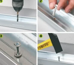 Cheville Clous Vis à Frapper , 6 x 40 mm, Boite de 200 (lot de 2)^Semin Clearance