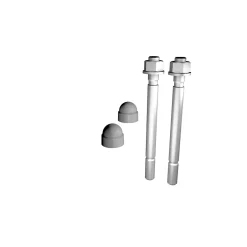 Cheville pour sol béton avec capuchon Prestio gris karako , lot de 2-Kordo Outlet