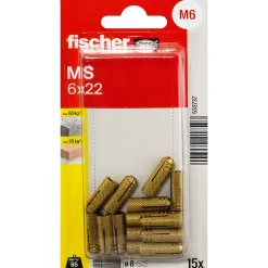 Chevilles laiton pour béton taille 6 Fisher^ Discount