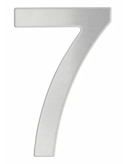 Chiffre 7 adhésif, inox, H.76mm --Thirard Best