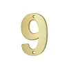 Chiffre 9, laiton, à visser, H.51mm, doré --Thirard Outlet