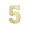 Chiffre 5, laiton, à visser, H.51mm, doré -^Thirard Outlet