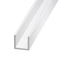 Cimaise aluminium brut blanc 10,5 x 9,5 x 11, 5 mm, 2 m^CQFD New