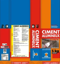 Ciment Alumineux 5kg - Haute Résistance, Prise Rapide - Travaux Techniques, Réparations Structurales, Scellement et Maçonnerie-Prb Hot