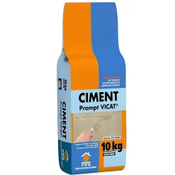 Ciment Prompt Naturel Vicat 10kg - Prise Ultra-Rapide, Haute Résistance Initiale - Idéal pour Réparations Express, Maçonnerie,^Prb Online