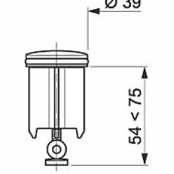 Clapet rentrant inviolable gris^Wirquin Discount