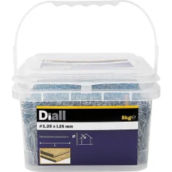 Clous à tête d'homme ronde en acier galvanisé 1,25x25 - 5kg^Diall Sale