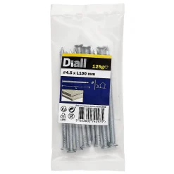 Clous à tête plate en acier galvanisé 4,5x100 - 125g-Diall New