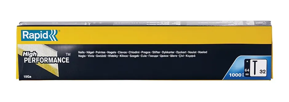 Clous en acier galvanisé High Performance 32/64mm - 1000 pièces-Rapid Online