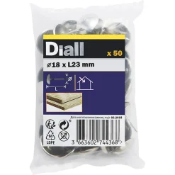 Clous tapissiers nickelés 18 mm x 50-Diall Outlet
