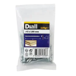 Clous torsadés en acier galvanisé 3x60 - 125g-Diall Outlet