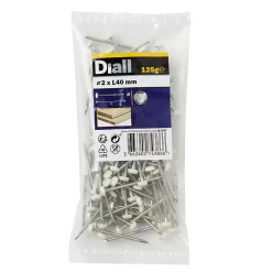 Clous UPVC en acier inoxydable A4 2x40 - 125g^Diall Outlet