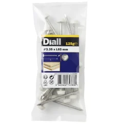 Clous UPVC en acier inoxydable A4 3,35x65 - 125g^Diall Outlet