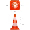 Cône de signalisation routière cône de chantier orange blanc 47 cm 8 pièces^ECD Germany Hot