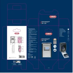 Coffre fort à combinaison led mural-Abus