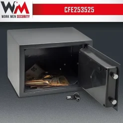 Coffre fort électronique - Work Men Security - CFE253525 - Dimensions extérieur 25 x 35 x 25 cm^Elem Technic Sale