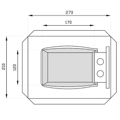 Coffre fort électronique GT/1 - Petit format 5L-Technomax Hot