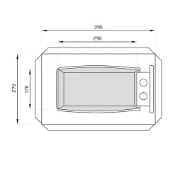 Coffre fort GK/4 - Moyen format 14L^Technomax