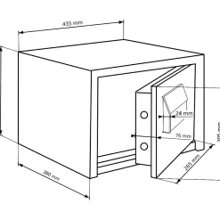 Coffre-fort CL 410 K -15 L-Burg-Wachter Hot
