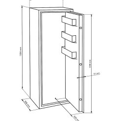 Coffre-fort ranger N 7 E - 130 L-Burg-Wachter Hot