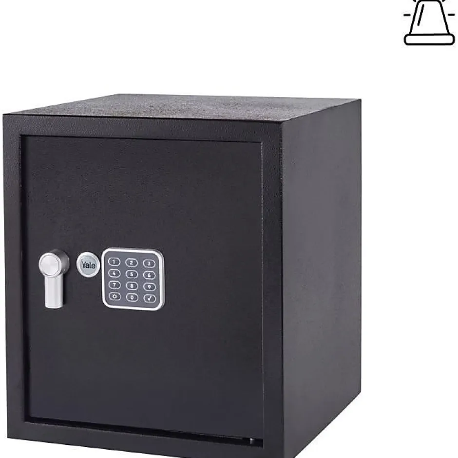 Coffre-fort electronique YEC/390/DB2 40L silver metal-Yale Best