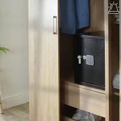 Coffre-fort electronique YEC/390/DB2 40L silver metal-Yale Best